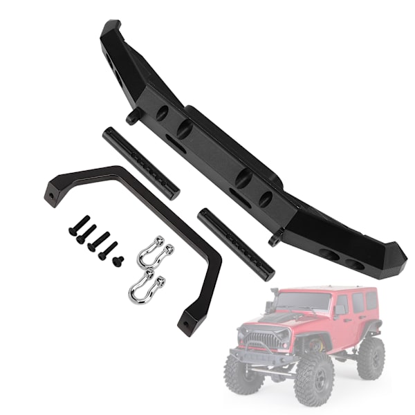 Alumiiniseos RC-etupuskurin suojus Varaosien päivitystarvikkeet Lisävarusteet RGT 1/10 Truck Overland Rock Cruiser EX86100 (Musta B R86025BL)