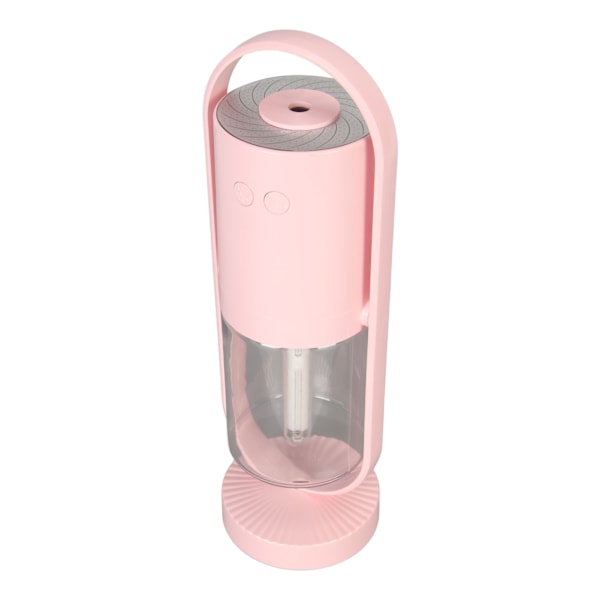 Fuktighetsgivende kald tåke RGB fin spray ultralyd bærbar luftfukter med LED-lys for babybilreise 200 ml rosa