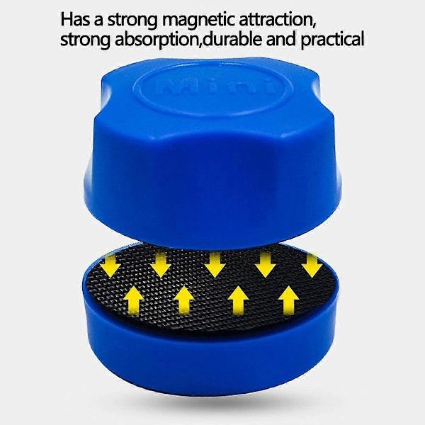 3 Stykker Mini Magnetisk Algerenser, Magnetisk Akvarieglas Rensebørste Magnetisk Akvarierenser Fisketank Børste Glas Rensebørste Værktøj