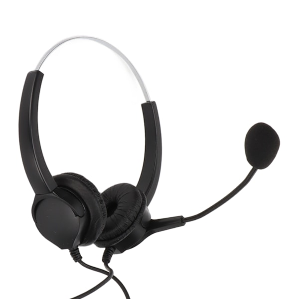 Call Center Headset 3,5 mm plugg kablet datamaskin hodetelefon med støydempende mikrofon for telefon bærbar PC nettbrett