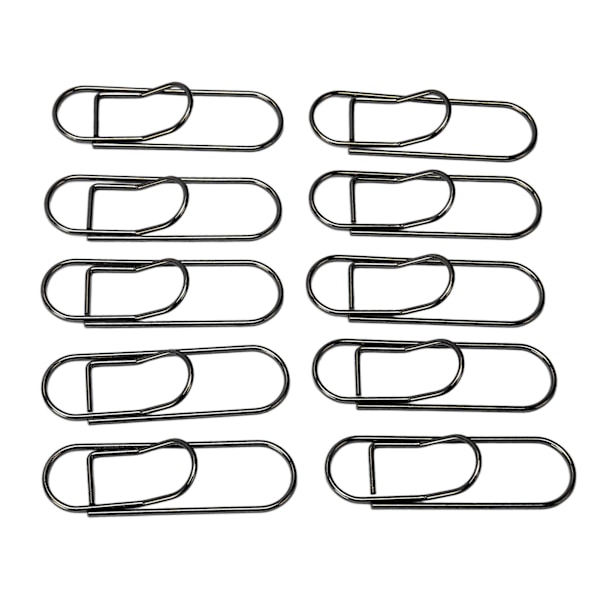 66 stk Metal Pen Clips til Student Skridsikring Rustforebyggende Papirclips Pen Holder til Notebooks Office School Sort
