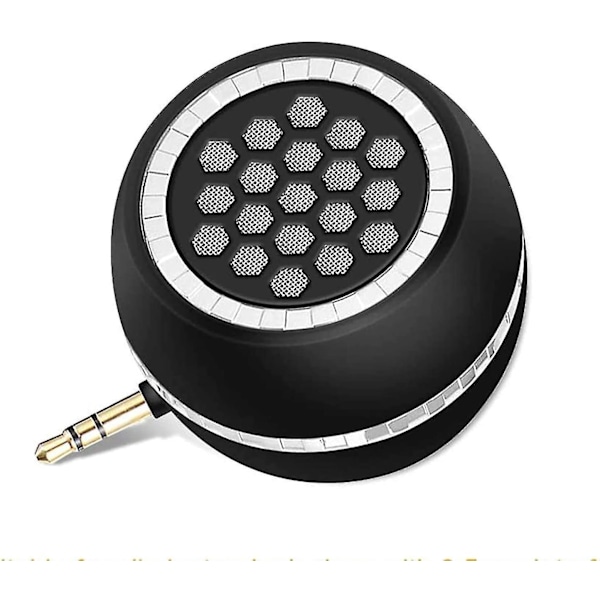Mini bærbar 3W højttaler til iPhone/Android-telefoner/iPad/Tablet/Computer/iPod, Yuiphint mobiltelefonhøjttaler med klar bas