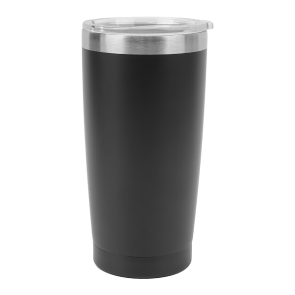 20oz Rostfritt Stål Isolerad Kaffe Mugg Håller Kallt Varmt Rostfritt Stål Isolerad Vattenflaska Svart
