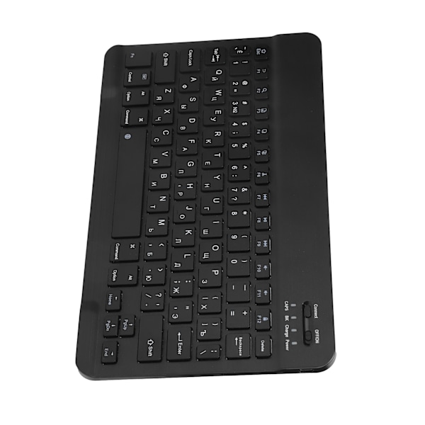 Trådlöst Bluetooth-tangentbord, bärbart tangentbord för surfplatta, ryskt, engelskt för IOS/Android, svart