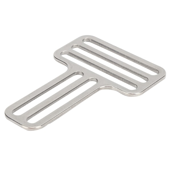 Dykkevektbelteholder i rustfritt stål T-spenne Justerbar vektstroppstopper Slider