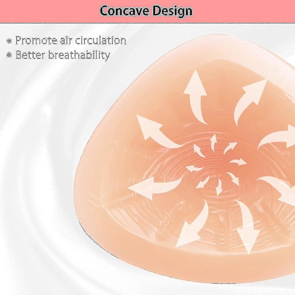 Silikon Brystformer i Trekantform til Mastektomiprotese - 600g