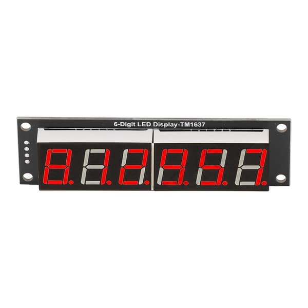 Digitalrør Display Modul LED 6 Cifret 7 Segment 0.56in TM1637 Drev Chip Rødt Tilbehør