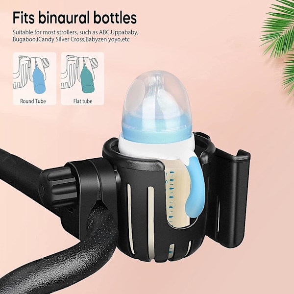 Sort Stroller Kopholder