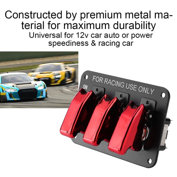 12V 20A Automotive Toggle Combination Switch Racing Ignition Engine Relays Switches Panel til Bil RV