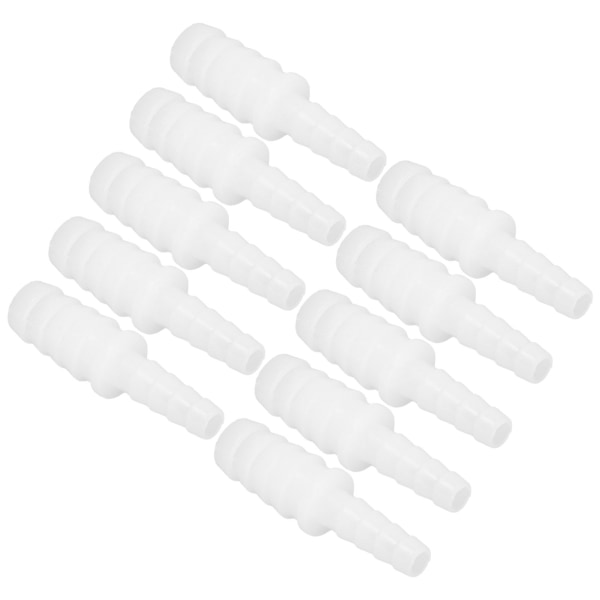 10 st Slangkoppling PE-slanganslutning Hulling Reducer Led Rak Genom Set Kit