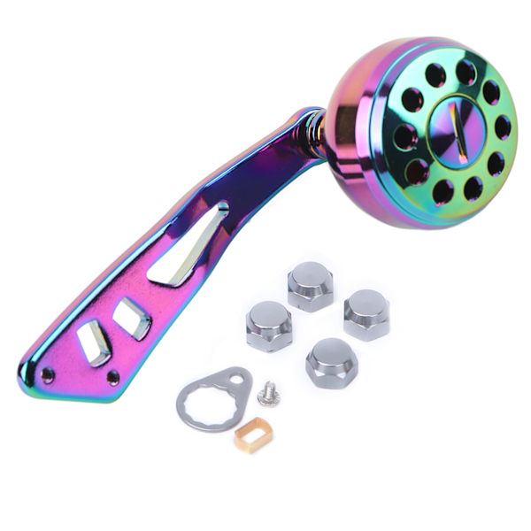 Aluminiumslegering Farverigt Fiskeri Baitcasting Hjulhåndtag Modifikation Vippearm Power Knop Reel Sæt