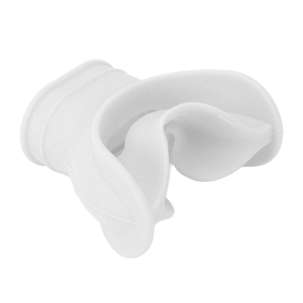 Silikon munnstykke for dykkeregulering - Universal komfortbitt - Munnstykke for snorkleregulator for utskifting - Hvit