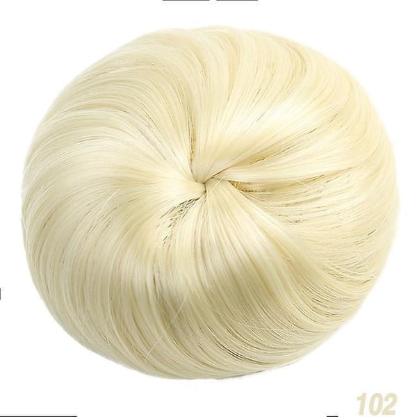 Syntetiskt Hår Chignon för Kvinnor - Rak Donut Chignon Hårfäste, Spets Falsk Ballet Chignon, Elegant Dam Peruk