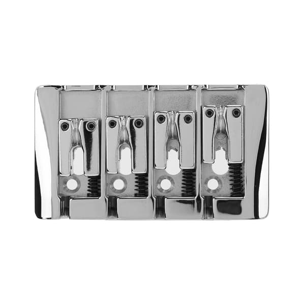 Elektrisk basbro 4-strenget metalstykke instrumenttilbehør sølv BA1012