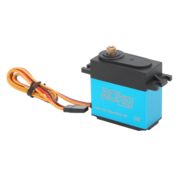 20KG Vattentät RC Metallväxel Digital Servo + 25T Metall Servoarm för RC Bil Flygplan