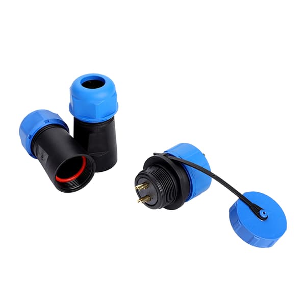 SP21 IP68 2-benet vandtæt plastik luftfartsstik kabel inline-stik (2-benet)