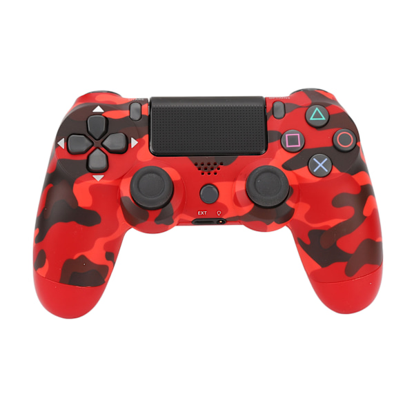 Game Controller Dual Vibration Følsom Trådløs Controller Gamepad til PS4 Slim Pro til PS5 Camouflage Rød