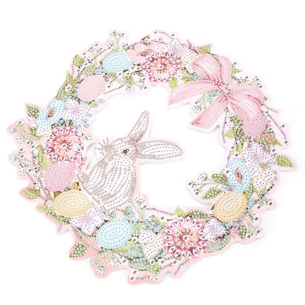 DIY Rhinestones Maleri Krans Mønster Krystall Broderi Bilde Dekorasjonssett