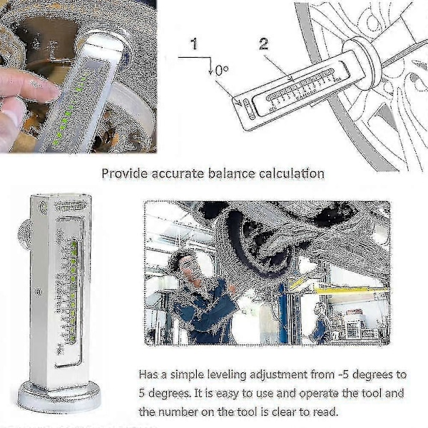 Magneettinen mittaustyökalu kuorma-auton ja auton pyörien suuntaukseen - Säädettävä