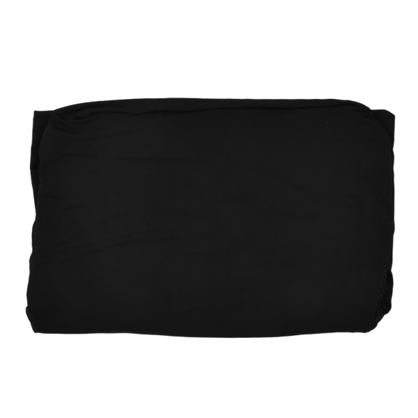 Cover suorakaiteen muotoinen ryppyjä hylkivä pestävä universal musta joustava pöytäliina hääjuhliin, musta 8FT(244x76x76cm)
