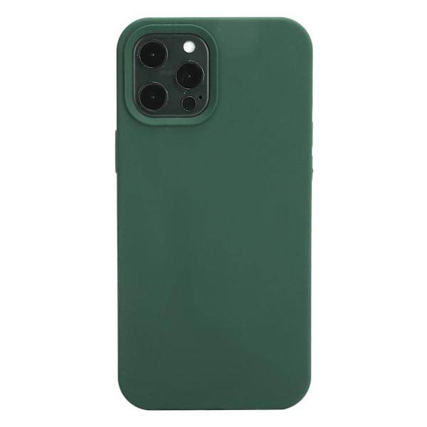 Nestekännykän kuori nestemäisestä silikonista, iskunkestävä puhelimen suojakotelo iPhone 12 ProMaxille, vihreä