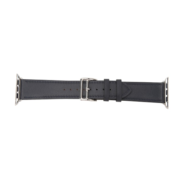 Smart Watch Band Watch Strap Läder Smart Watch Tillbehör för IOS Watch Series SE 8 7 6 5 4 3 2 1 42mm 44mm 45mm Mörkblå