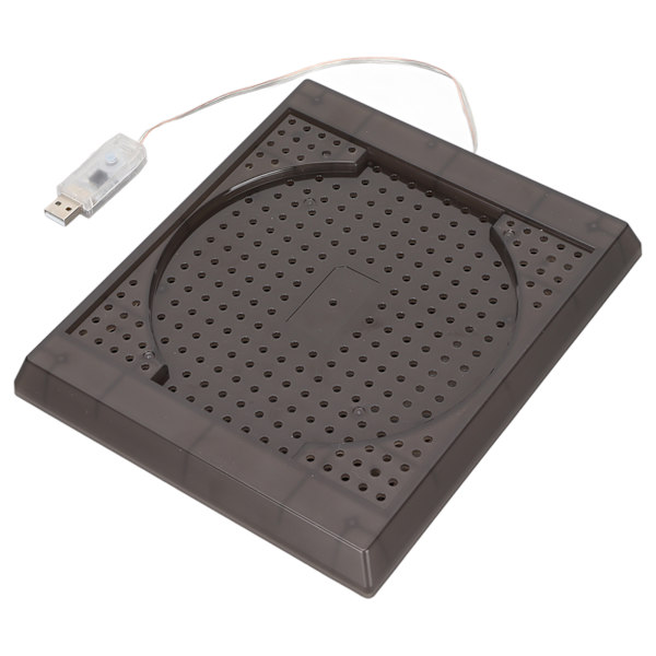 RGB-lysbase med fargeskift, 3 kontrollmoduser, minnefunksjon, justerbar LED-kjølebase med fjernkontroll for Xbox
