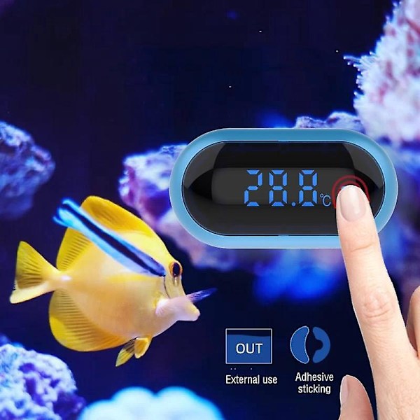 Digital Akvarietermometer med Pekskärm - Noggrann & Energisparande Trådlös Fisktanktermometer