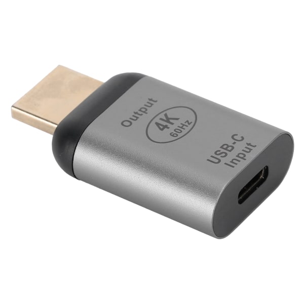 Aluminiumslegeringsskall TypeC Hunn til HDMI hannadapterkontakt for Windows Android OS X