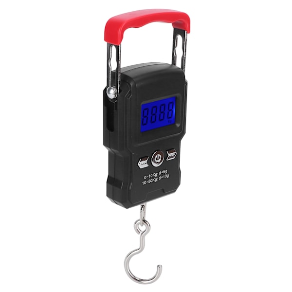 WH-A23L 50 kg LCD digital display Mini elektronisk vägningsvåg Hängkrokvåg för fiske