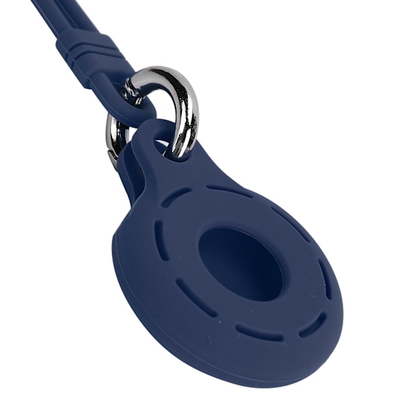 Hål Rund Typ Silikonfodral AntiLost Skyddande Skal Skin Sleeve för IOS Locator(Denim Blå )