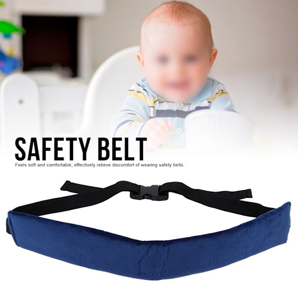Bärbar tvättbar babymatstol säkerhetssäte rem sele bälte för sittande spädbarn småbarnBlå
