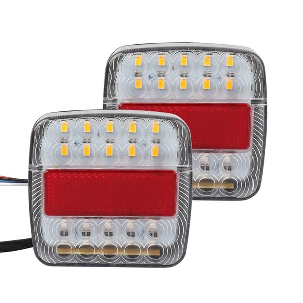 12V LED baklys Stopp Brems Blinklys Lavt strømforbruk Vanntett lastebil baklampe