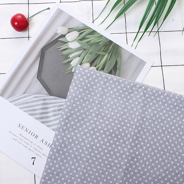 7 st 25*25 cm bomullstyg DIY blandade rutor förskurna sängkläder kit kvarter bunt grå serie