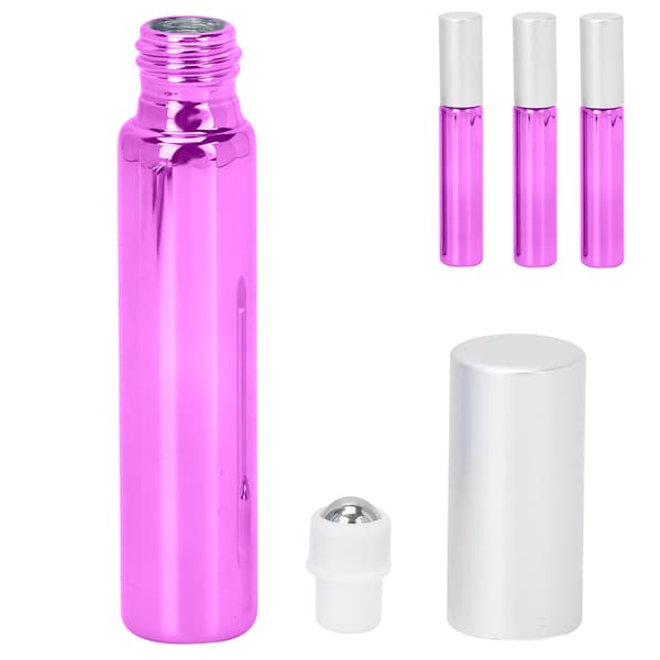 3 stk Parfyme Rollerflaske Oljeforstøver Sprayflaske Parfymedispenser Beholder 10ML Lilla