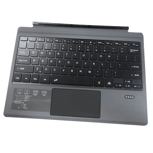 Trådløst Bluetooth-tastatur for Surface Pro 7 7+ Pro6 Pro5 Pro4 Pro3 med Touchpad oppladbart batteri Ultratynt tastatur