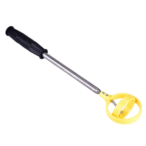 Praktisk golfplukker teleskopisk antenne ball pick up Tool Device Retriever Scoop (gul)