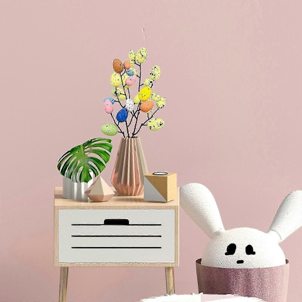 Påskägg Skum Påskägg Äggblomstergirlang Högtidsdekorationer