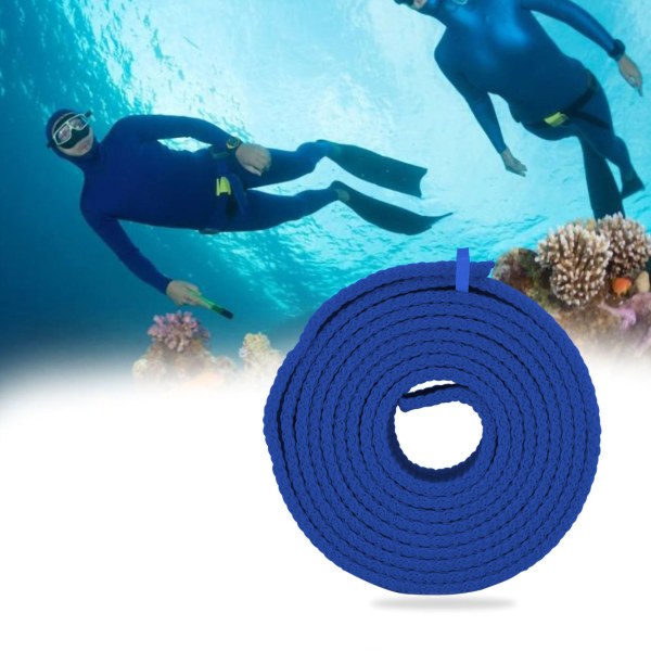 Universal Scuba Diving midjebälte med snabblåsande plastspänne (blått)