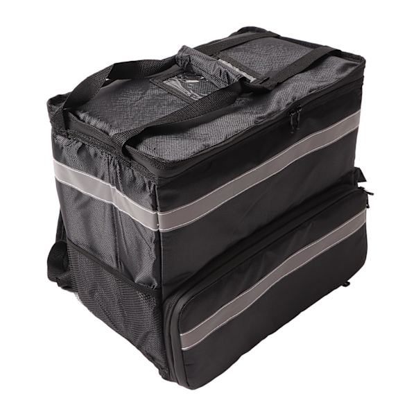 50L Isolerad Pizzaleverans Ryggsäck Take Out Mat Leverans Termisk Ryggsäck med Expanderbart Lager för Camping Resor