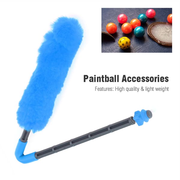 Ull Paintball Løp Enkel Swab Squeegee Buffer Rengjøringstilbehør (blå)