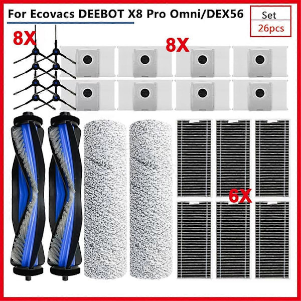 Reservedeler for X8 Pro Omni-tilbehør
