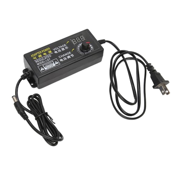 Justerbar strømforsyning DC3V til 12V variabel AC til DC-omformer for vannpumpevifte US-plugg 100 til 240V