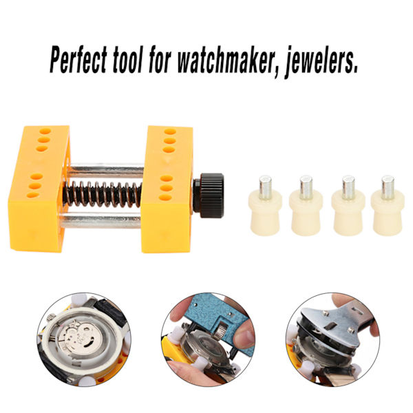 Watch Armbandsur Reparationsskruvverktyg Öppna watch Case Fixer Gul