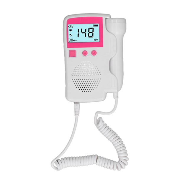 Fetal Heartbeat Monitor Device Home Pregnancy Heartbeat Monitor Radiationless Prenatal Monitoring Devices Pink