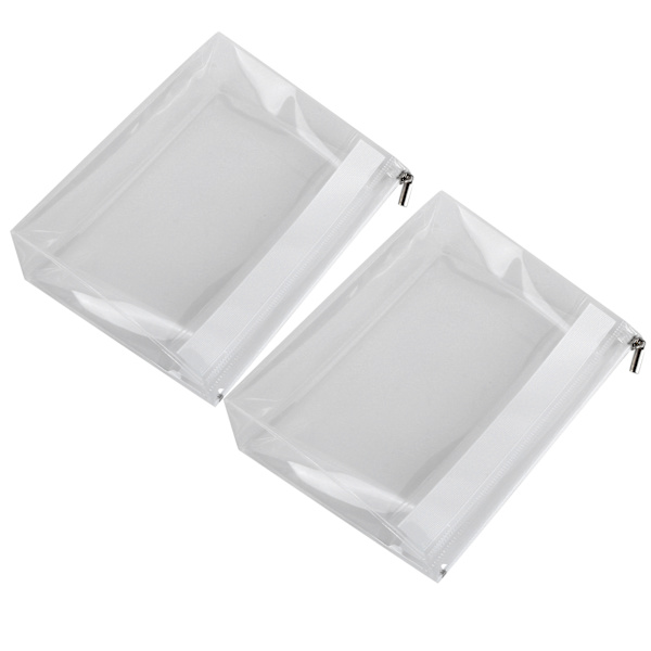 2 stk EVA Transparent Makeup Taske Rejse Bærbar Kosmetisk Toiletartikler Opbevaring Taske Organizer