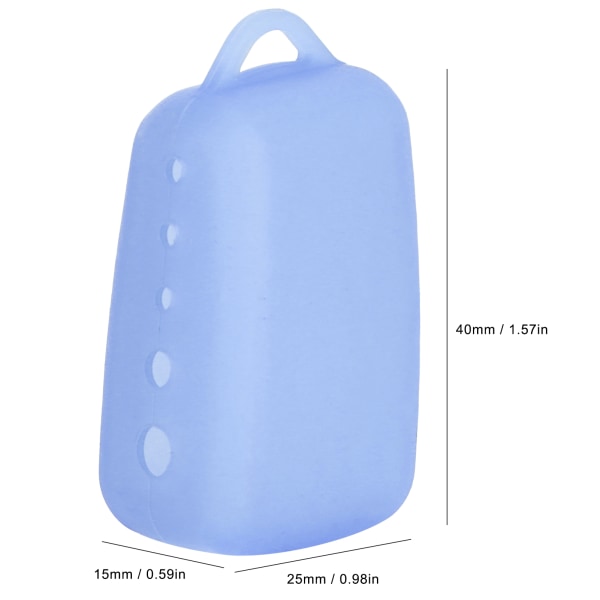 10 stk silikontannbørstehodedeksel Elektrisk tannbørste Beskyttelseshette for hjemmereise CampingLight light blue