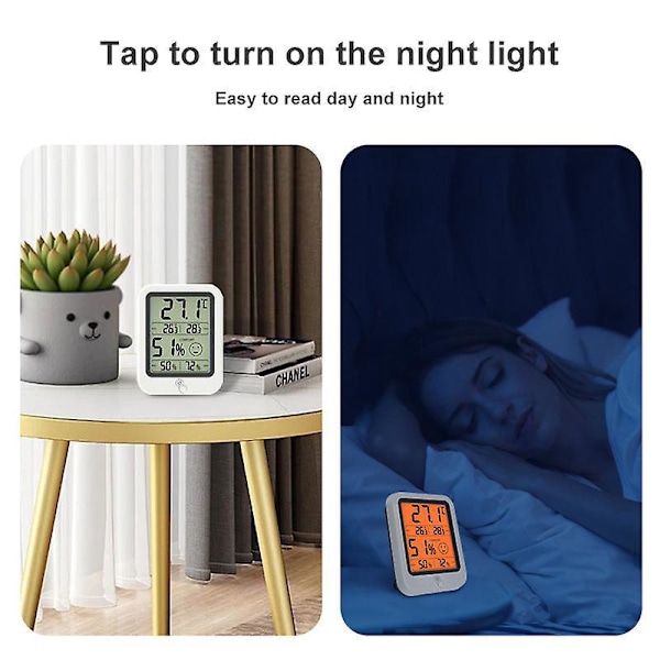Digital Inomhus Hygrometer Termometer med Pro Noggrannhetskalibrering - 2-pack