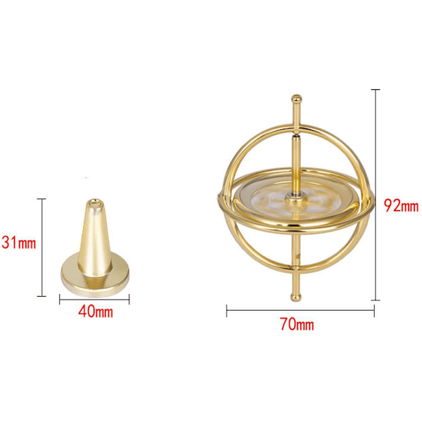 Metall Gyroskop Anti Gravity Balanse Leke Dekompresjonsleke Pedagogisk Leke Gave