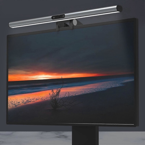 1080P HD Webkamera Kontakt med Mikrofon Justerbar 3 Fargetemperatur Øyebeskyttelse Lysskjerm